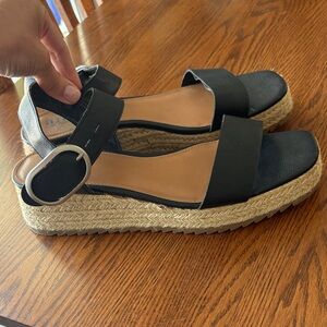 Black Espadrille Sandals